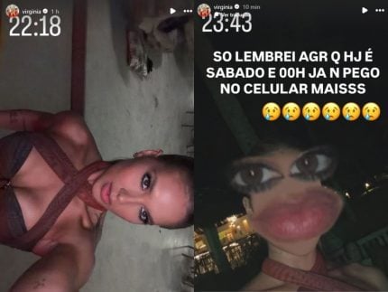 Último sábado do ano online: Virginia curte festa em Trancoso e inicia voto sem celular