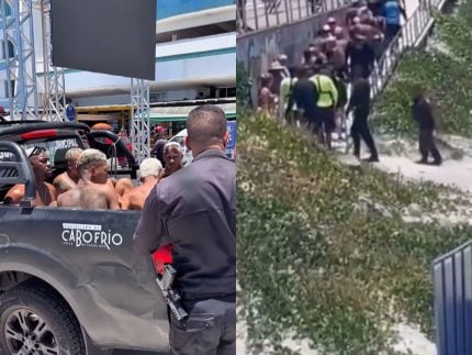 Operação na Praia do Forte em Cabo Frio (RJ) termina com mais de 15 suspeitos presos