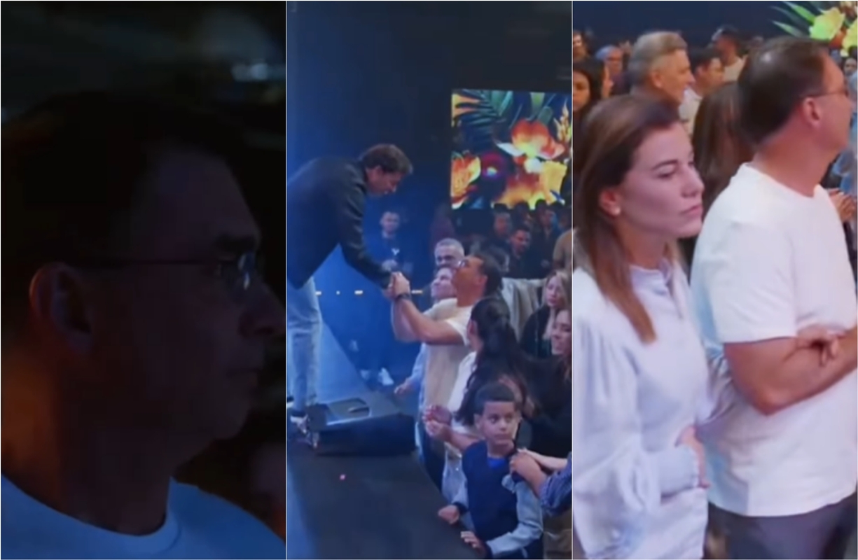 Pré-candidato, Flávio Bolsonaro vai a culto da Lagoinha na Flórida