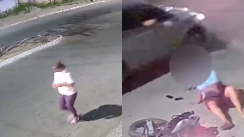 Vídeo: mulher perde perna após ser atropelada por adolescente fazendo ‘grau’ em avenida