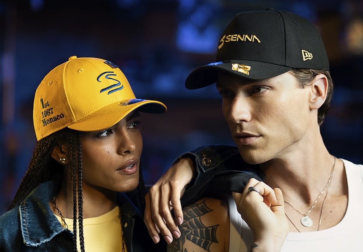 Guarda-roupa atemporal de Ayrton Senna inspira bonés da New Era