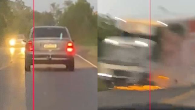 Motorista dorme ao volante, invade contramão e bate de frente com caminhão
