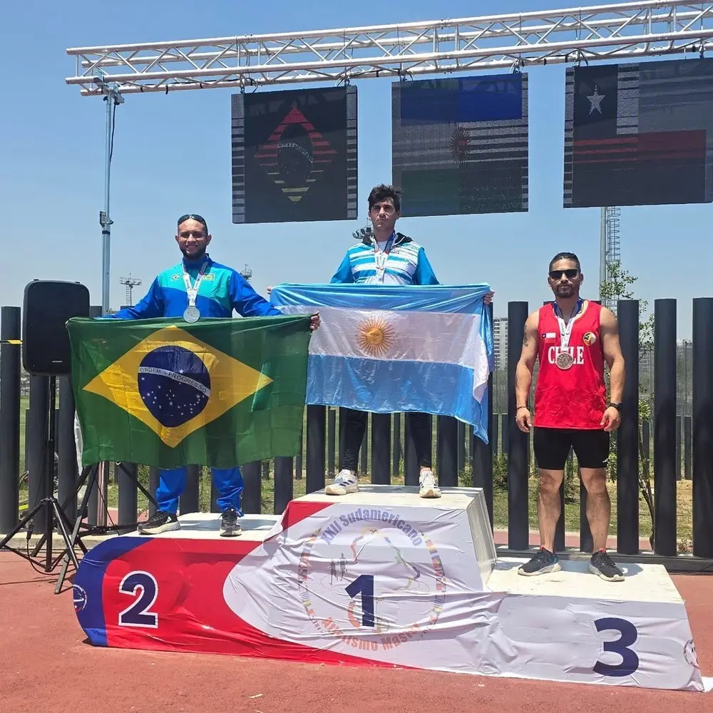 Acreano Juriel Maia conquista três medalhas de prata em Sul-Americano Master no Chile