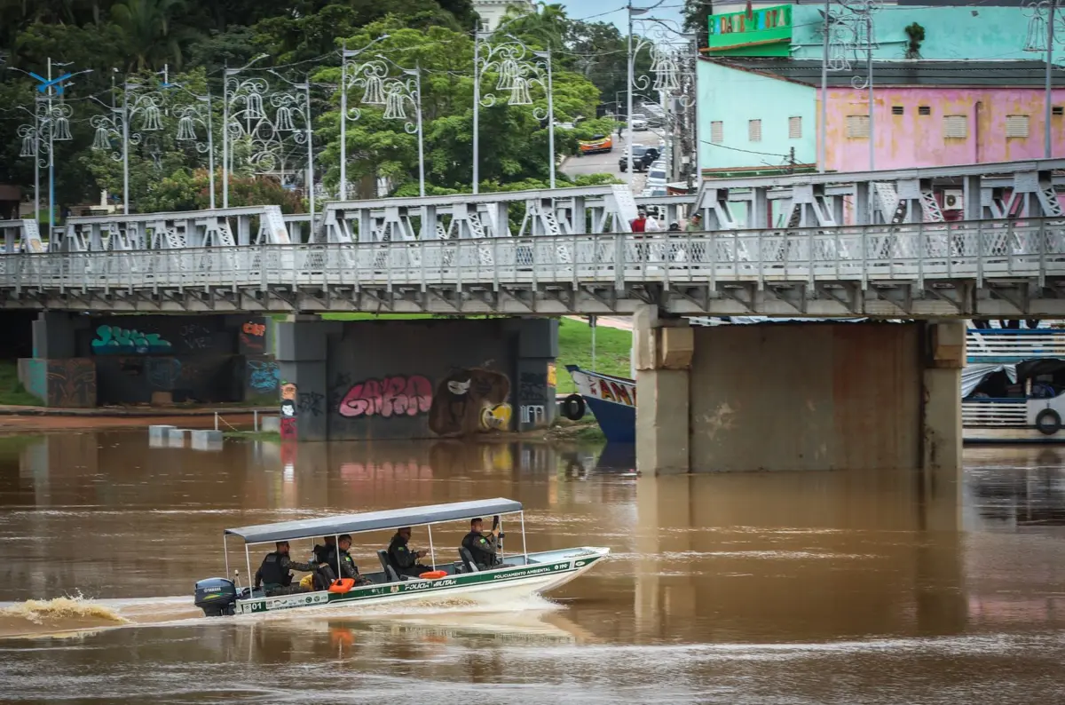 Defesa Civil esclarece que nível do Rio Acre está em elevação e chega a 14,30 metros