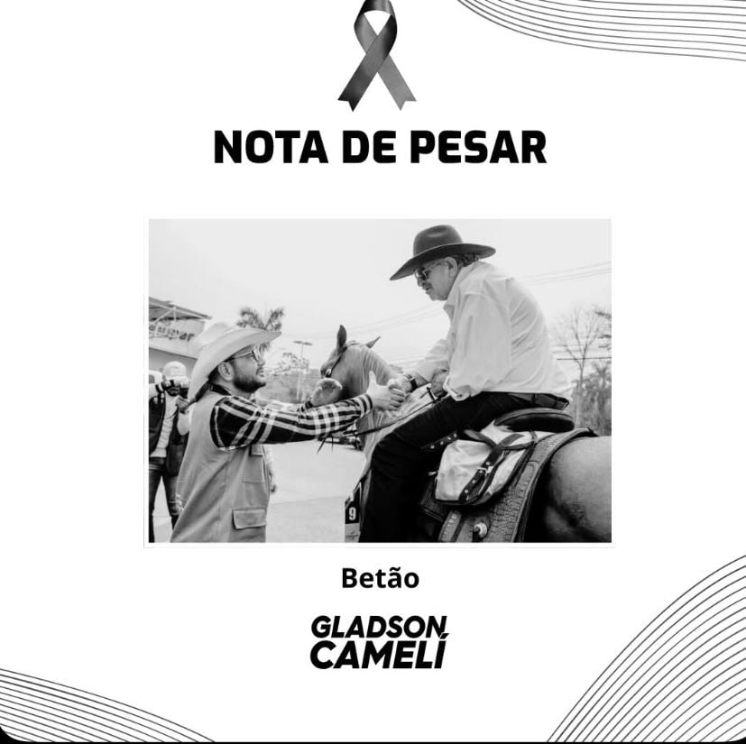 Em nota oficial, Gladson Cameli lamenta morte de Betão e exalta contribuição ao Acre