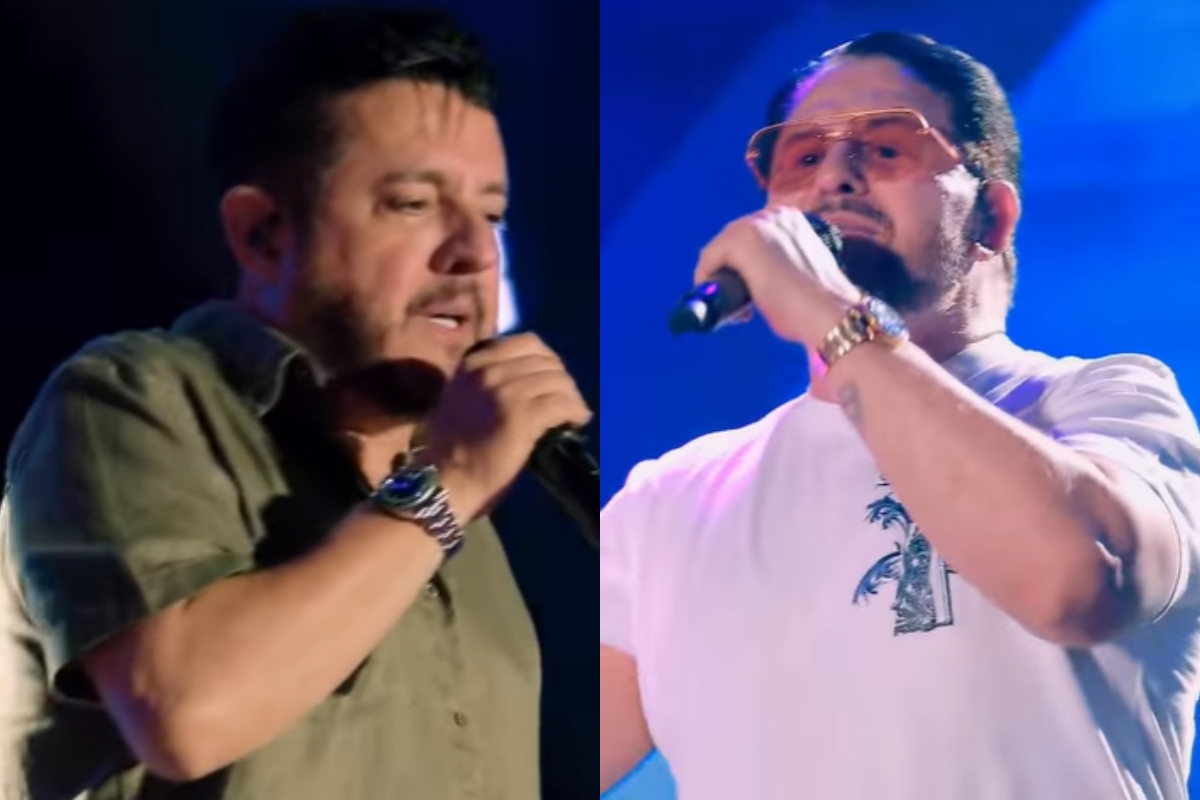 Bruno “desmente” Marrone durante show em Manaus