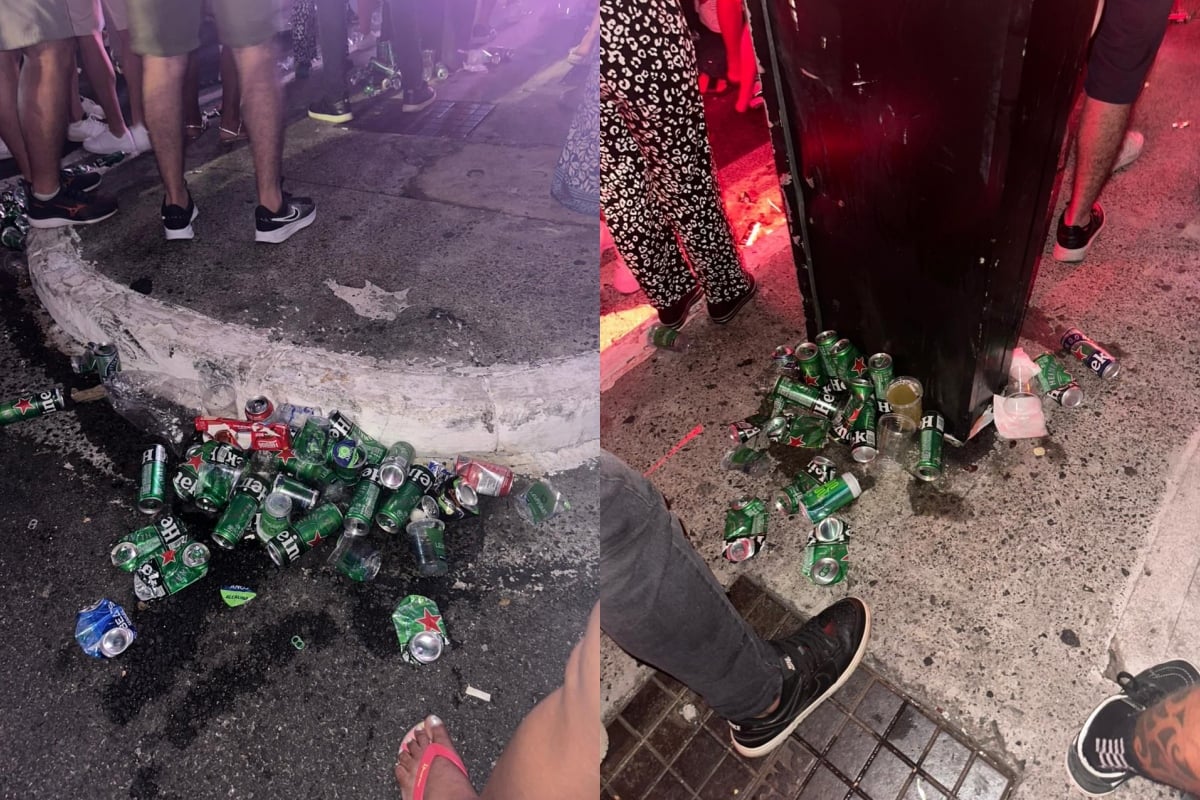 Réveillon na Paulista: equipe de limpeza reclama da falta de lixeiras