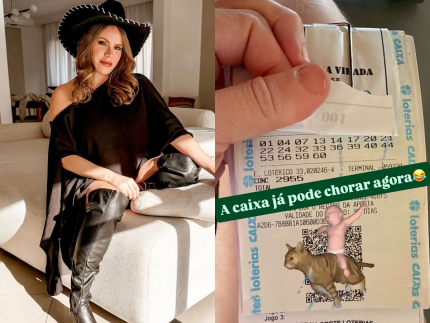 De novo! Paulinha Leite acerta quina da Mega da Virada e avisa: “A Caixa já pode chorar”