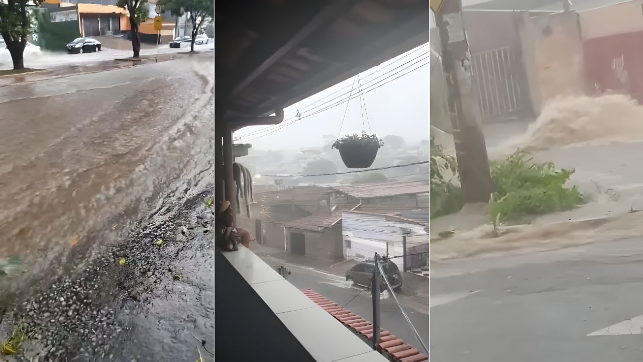 Temporal com ventos de até 100 km/h provoca estragos em BH; veja vídeo