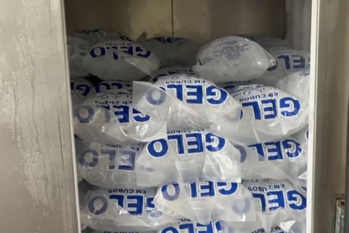 Gelo falso: polícia fecha fábrica clandestina que usava água furtada