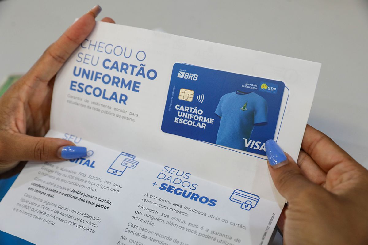 Perdeu o prazo? Saiba como resgatar o Cartão Uniforme Escolar no DF