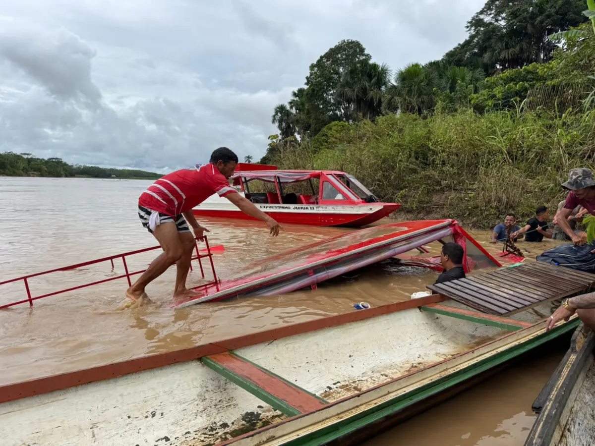 Cinco acidentes com embarcações já foram registrados no Juruá