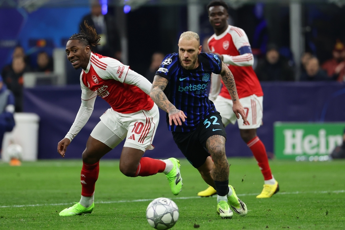 Gabriel Jesus faz dois e Arsenal vence Inter de Milão pela Champions