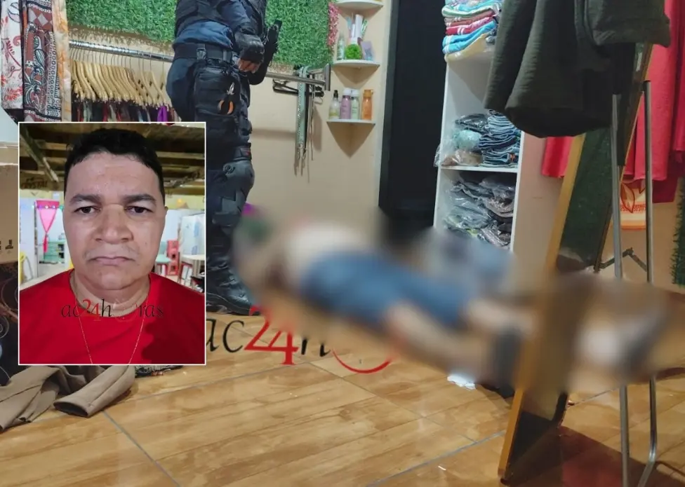 Homem é morto a tiros dentro de loja de roupas no Cadeia Velha