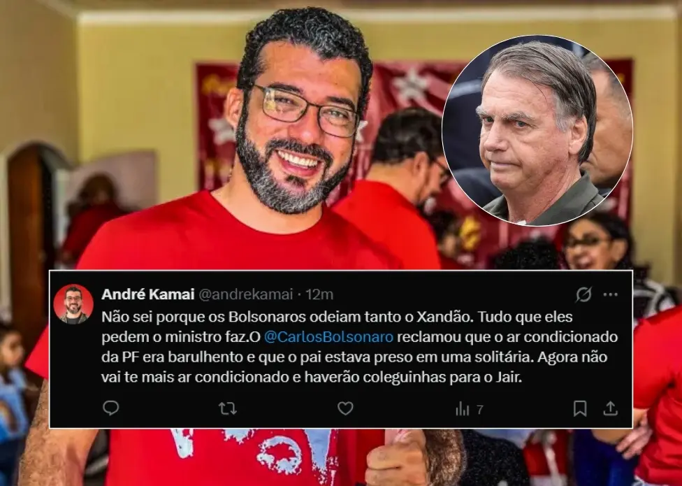 Vereador do PT ironiza transferência de Bolsonaro para a Papuda: “Não vai ter mais ar condicionado e haverão coleguinhas”