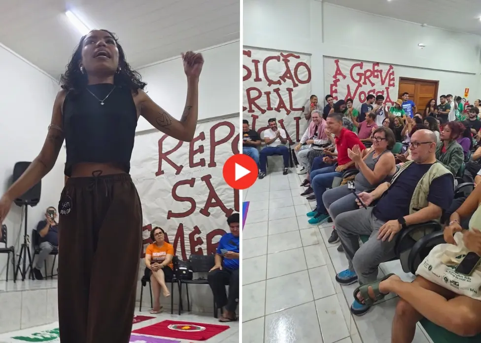 Poeta slammer se apresenta na Ufac em evento que relembra atentado de 8 de Janeiro; veja