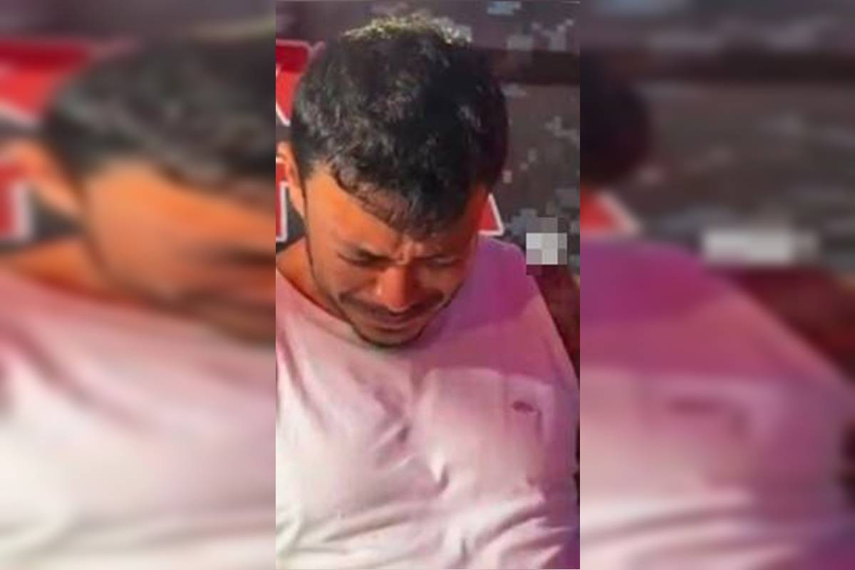 Marido chora após espancar esposa durante briga por causa de mensagens