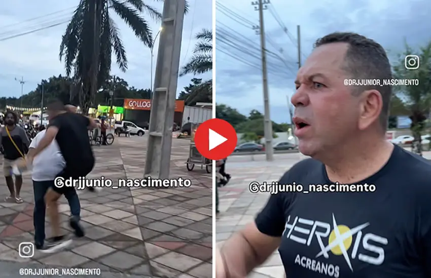 Influenciador é agredido durante ato em solidariedade à Venezuela no Lago do Amor