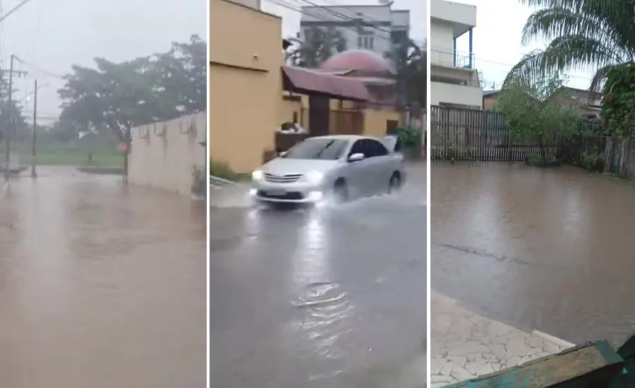 Fortes chuvas provocam alagamentos em diversos pontos da capital acreana