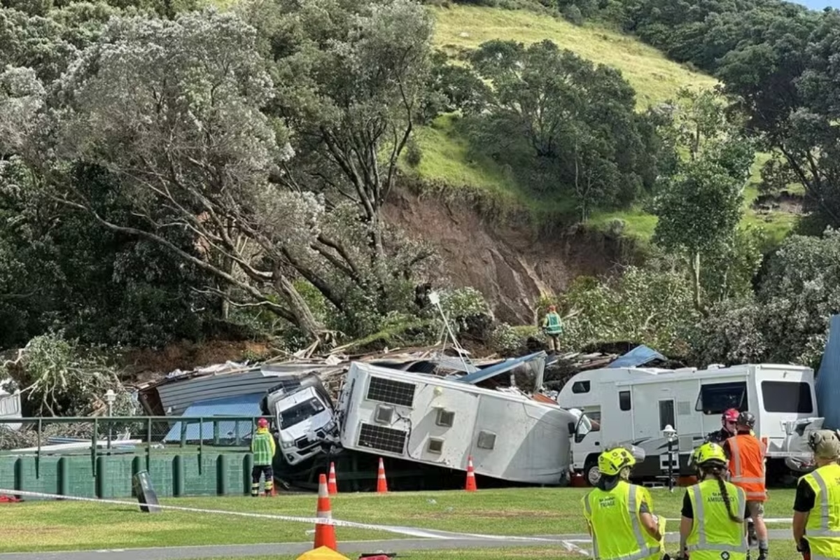 Deslizamento em acampamento na Nova Zelândia deixa 6 desaparecidos