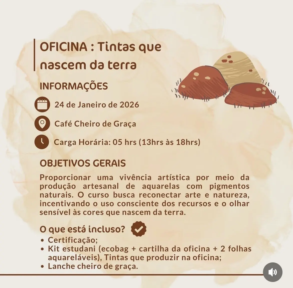 Oficina “Tintas que nascem da Terra” ensina a produzir pigmentos naturais na Amazônia