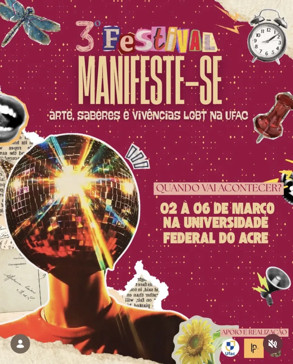 Ufac realiza 3º Festival Manifeste-se com foco em arte, saberes e vivências LGBT