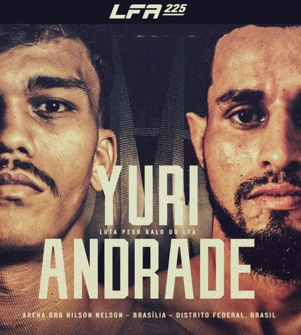 Breno Yuri encara Lucas Andrade no LFA 225 nesta sexta, em Brasília