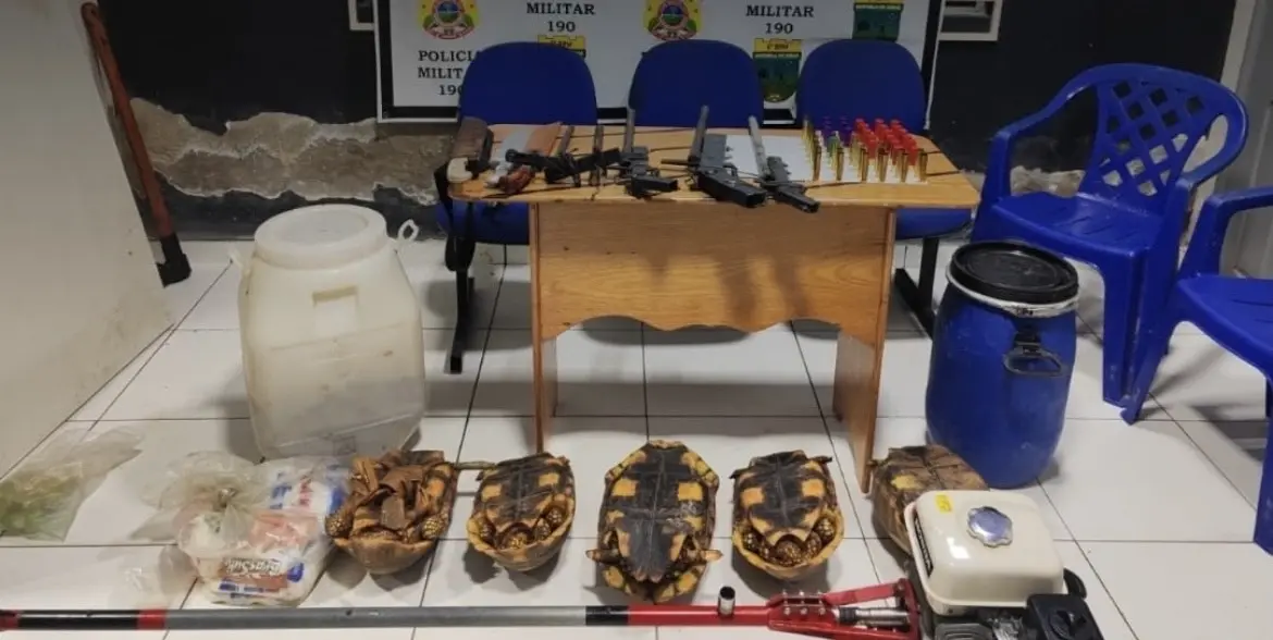 PM e ICMBio prendem dois homens por caça ilegal em área protegida