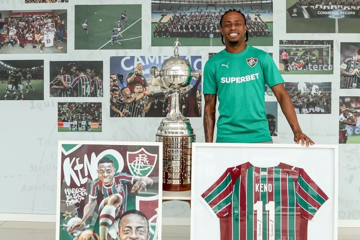 Anunciado pelo Coritiba, Keno se emociona em despedida do Fluminense