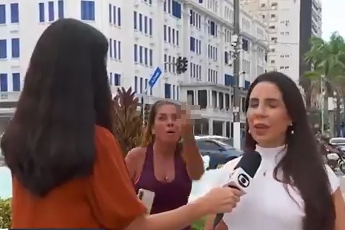“Globo lixo”: mulher interrompe jornal ao vivo e xinga emissora
