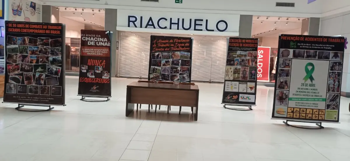 Via Verde Shopping recebe exposição sobre o combate ao trabalho escravo