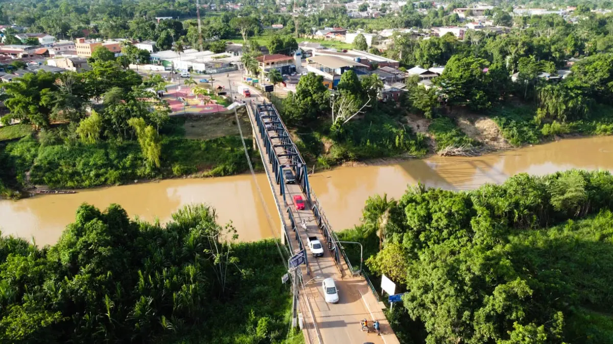Ponte entre Brasileia e Epitaciolândia será interditada a partir das 22h desta quinta