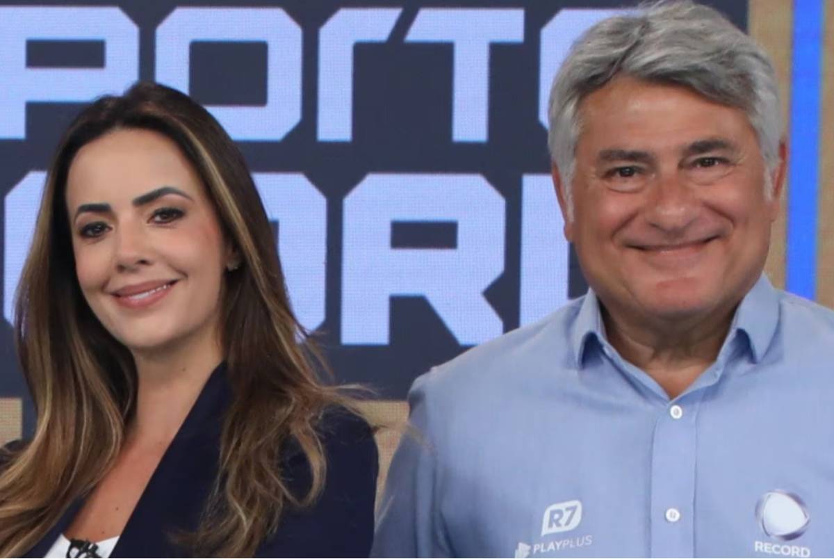 Equipe vive terror com Cléber Machado nos bastidores do Esporte Record