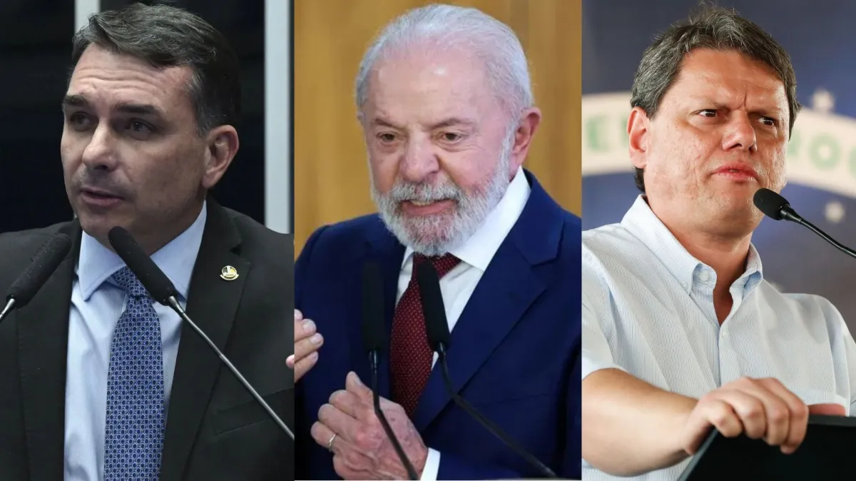 Flávio e Tarcísio derrotariam Lula no 2º turno, mostra Apex/Futura
