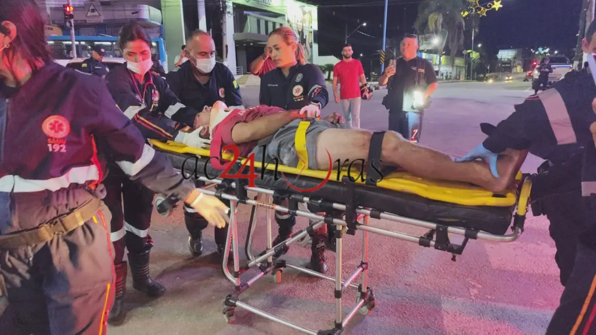 Homem tenta atravessar avenida e é atropelado por veículo na capital