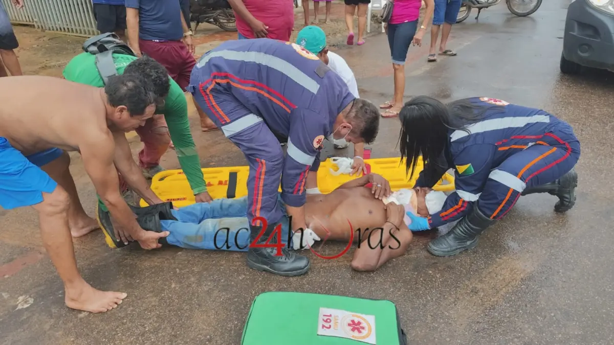 Homem embriagado é atropelado por caminhão a serviço da prefeitura