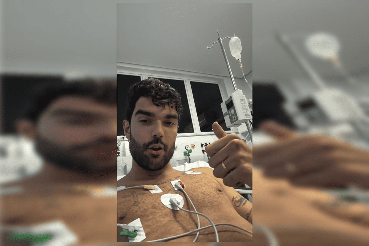 Luan Pereira recebe alta e se pronuncia após passar mal durante show