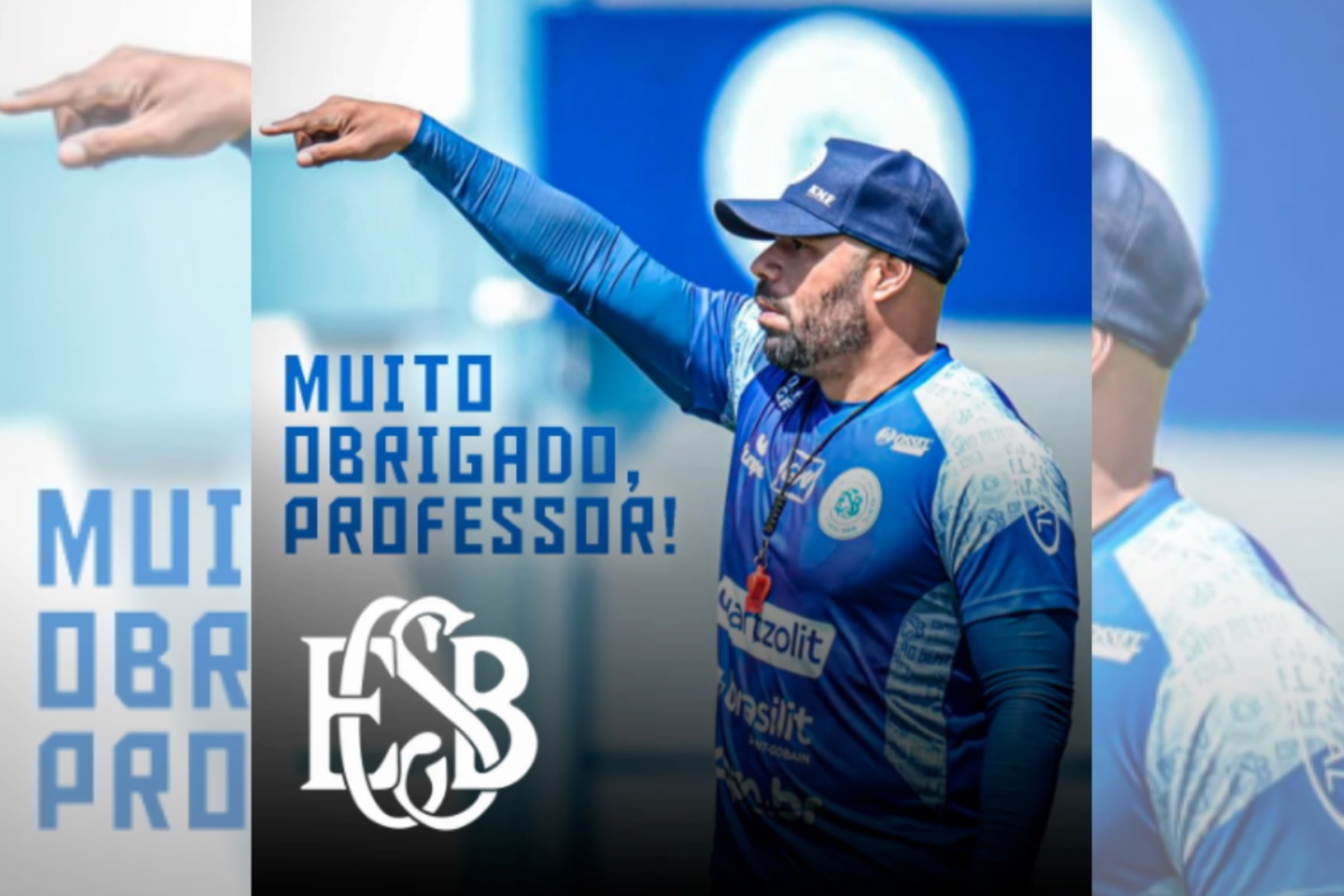 São Bento anuncia demissão do técnico Fabiano Carneiro