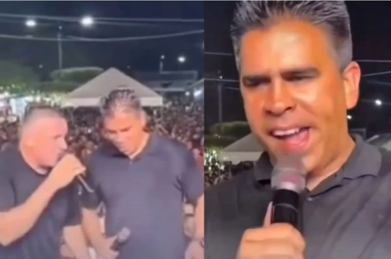 Vídeo: prefeito se empolga, solta gemidão em palco e viraliza