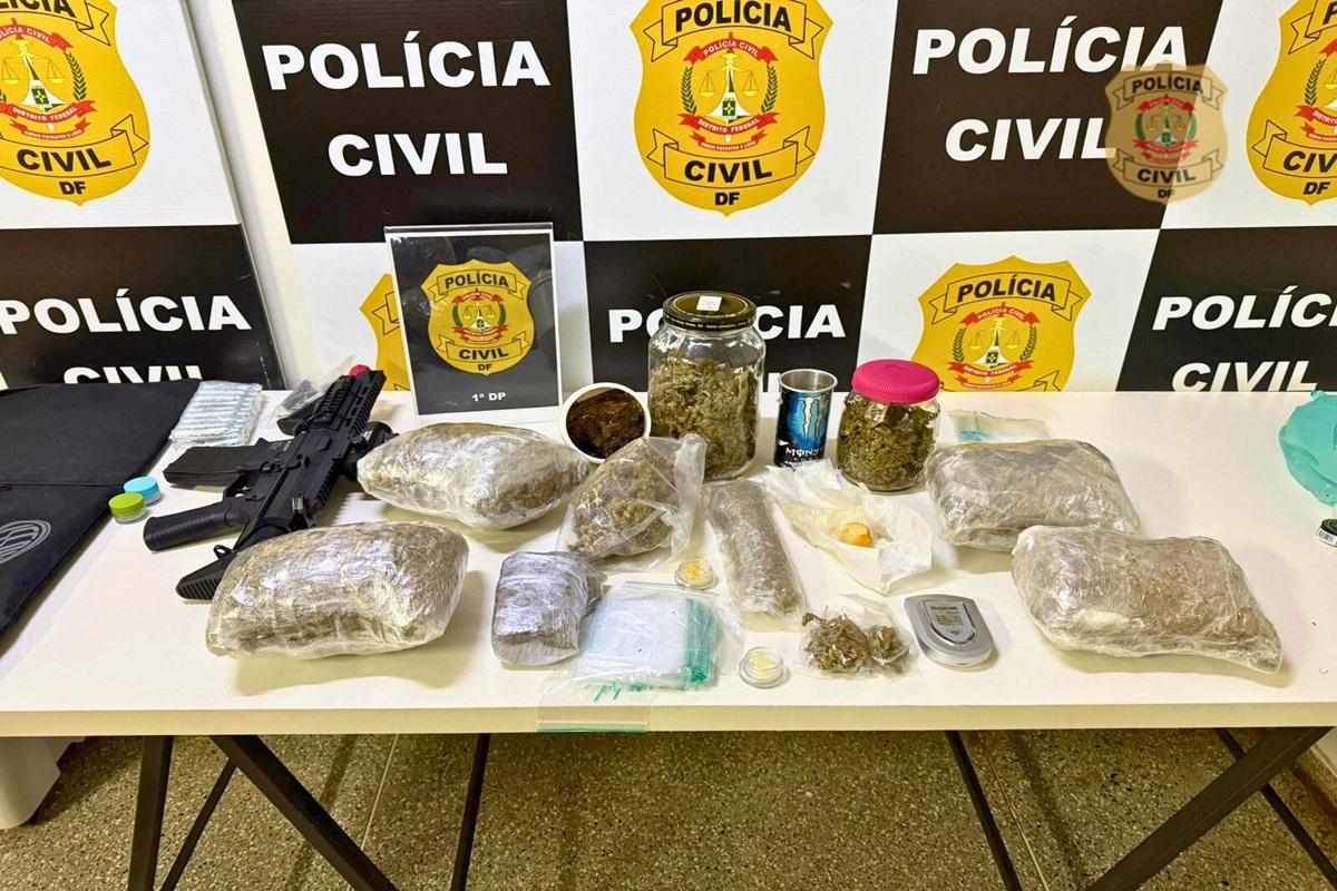 "Apê do bagulho": traficante da Asa Sul é preso com 5 kg de maconha