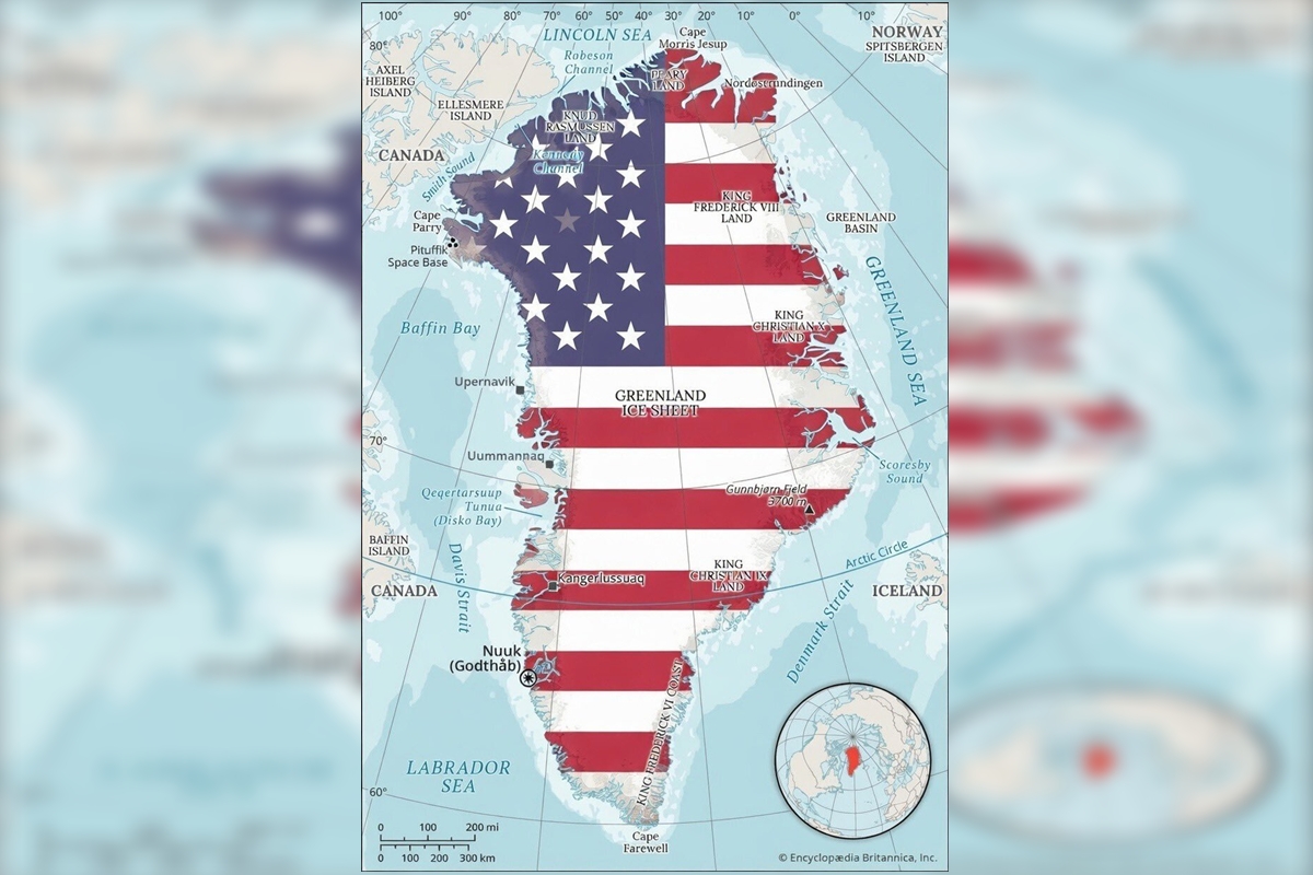 Embaixador reage após imagem da Groenlândia com bandeira dos EUA