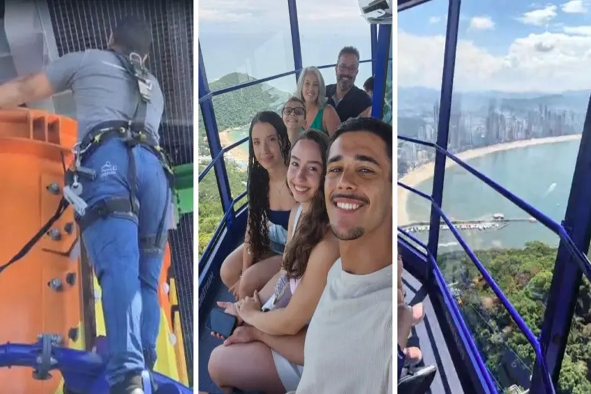 Turistas ficam presos por horas no alto de torre em Balneário Camboriú