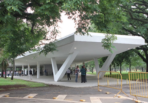 Marquise do Ibirapuera alaga três dias após reinauguração