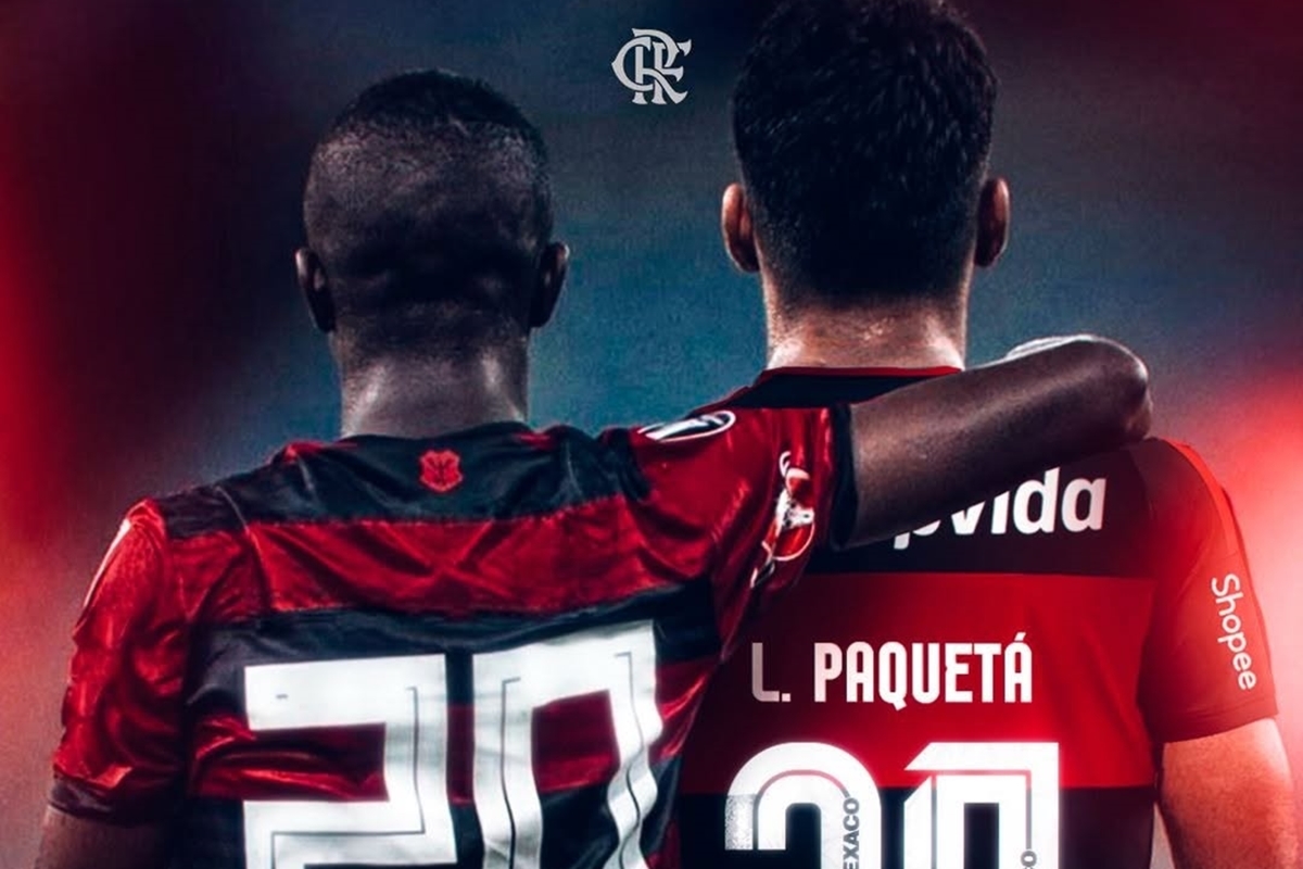 Vini Jr. comemora retorno de Lucas Paquetá ao Flamengo; confira