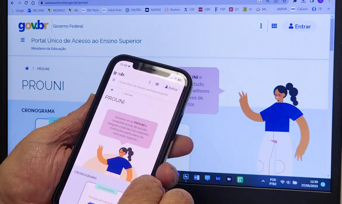 Prouni 2026: prazo de inscrição para 1º semestre termina nesta quinta