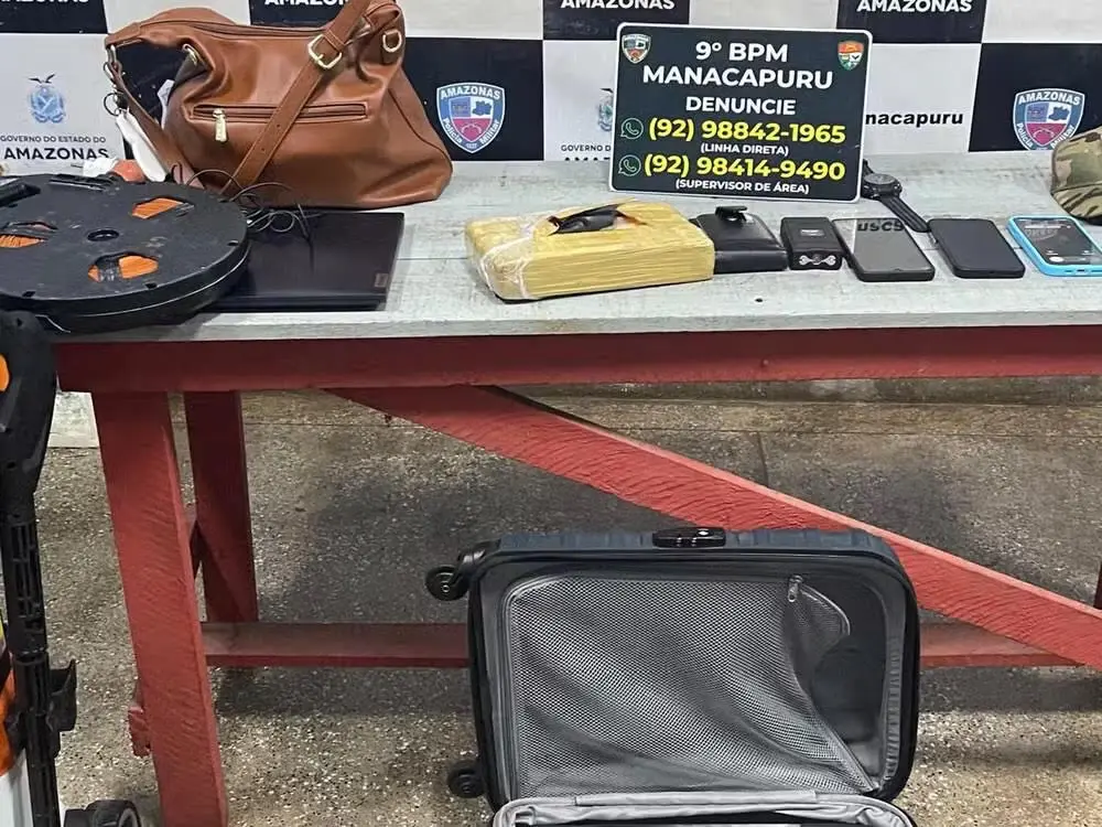 Bombeiro militar é preso com cerca de 1 kg de cocaína em Manacapuru, no AM