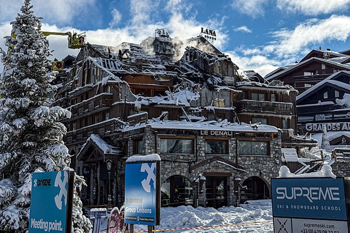 Hotel de luxo que já hospedou a realeza pega fogo nos Alpes Franceses