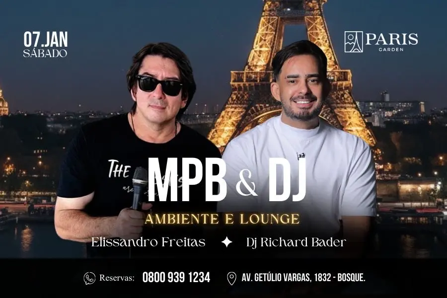 Paris Garden promove noite de MPB e DJ neste sábado em Rio Branco