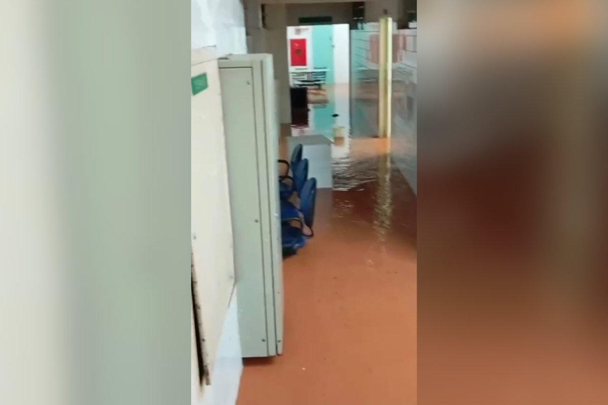 Hospital de Juiz de Fora tem alagamento, mas mantém atendimentos. Vídeo