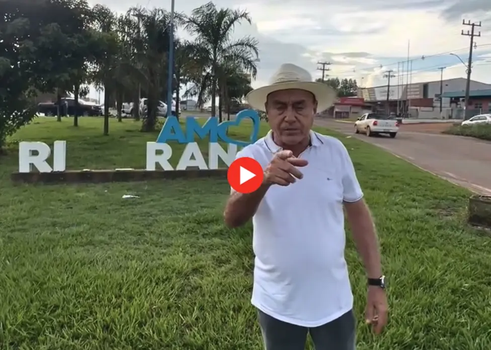 Bocalom se irrita com vandalismo em letreiro de Rio Branco: “bandido faz isso”